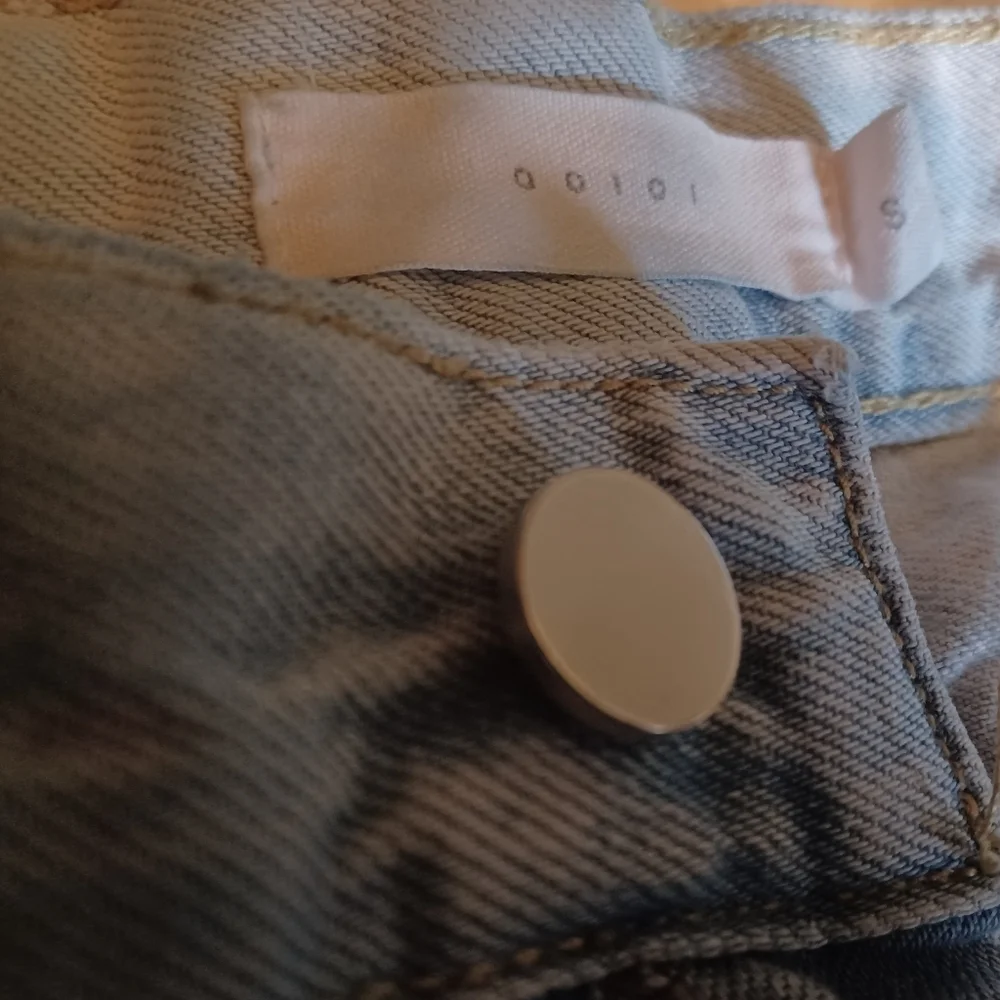Aoioi Straight High Waist Light Blue Jeans - Picture 7 of 8
